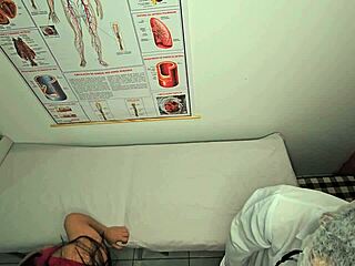 gynecologist fingers tight ass before pounding patient hard!