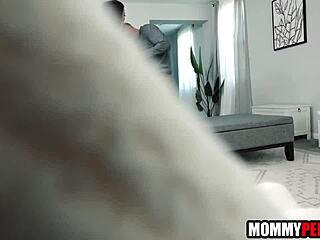 stepmom sneaks son's cock craving after stepdad's rough pounding