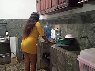 stepbro, your penis looks tasty... lemme suck it deep in the kitchen!