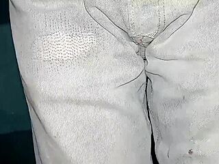 Jeans Diaper Pissing Triggers Multiple Wild Orgasms!