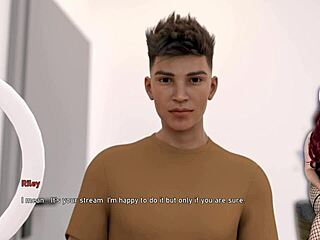 Gamer Girl in Miniskirt Lifts Skirt at Brothel Game Night