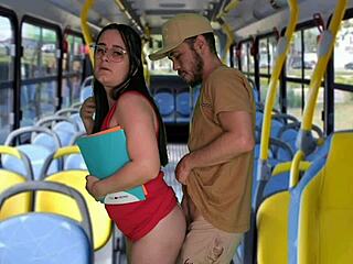 Student groped and fucked on crowded bus