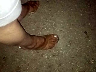 i spied perfect candid feet heels on latina prostitute forest walk pt1 slowmotion