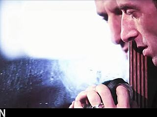 elegant brunette milf in corset glasses fucked in fmm threesome cowgirl doggystyle missionary pussy riding