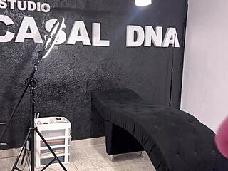 Pregnant woman tattoos pussy then begs for anal creampie inside