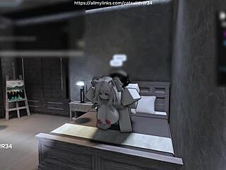 Fan fucked quietly bent over on bed!