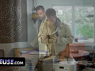 Hot milf cheats with investigator's huge cock pounding