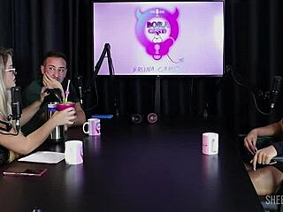 Val Mineirinha's Sheer Red Casting Comp With Bruna Carlos