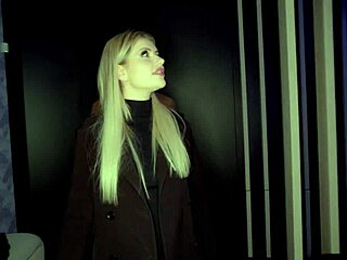 amazing blonde slut gags on my huge cock deepthroat facefuck till she squirts!