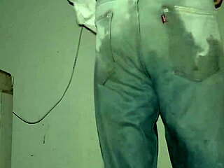 Jeans Diaper Pissing Triggers Multiple Wild Orgasms!