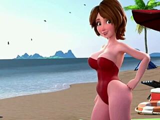 Beach sex with sexy aunt cass blows my mind!
