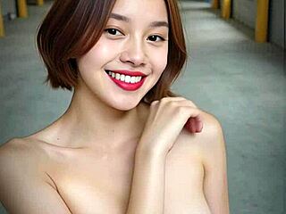 Ai Generated Model Moves Sensually in Art Form