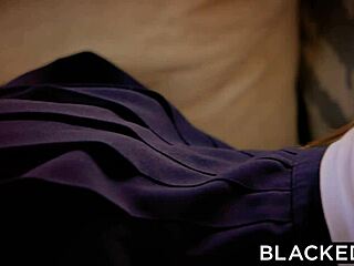 Blacked rich girl riley nixon chokes on first huge black cock interracial!