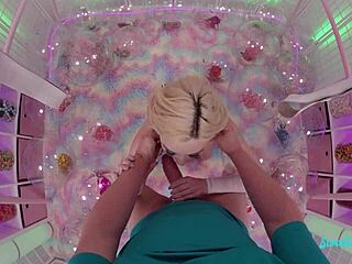 Hot Blonde Teen Tiny Shaved Pussy Swallows Big Monster Cock!