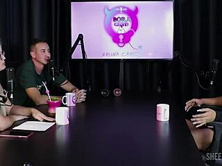 Val Mineirinha's Sheer Red Casting Comp With Bruna Carlos