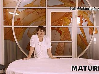 after work i fuck this experienced redhead masseuse hard