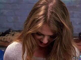 Ever wonder how gagged brunette takes rough trainee banging?