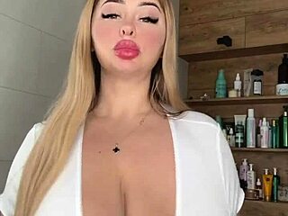 Adult Milf Caresses Her Huge Natural Saggy Tits