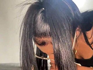 two petite latinas take my monster cock cum in mouths