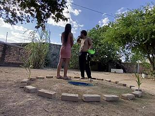 took water to the farmhand but ended up taking his huge cock instead 😈🍆💦