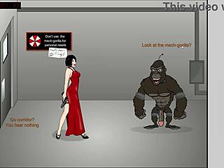 Ada wong licks pink queen's dildo pussy