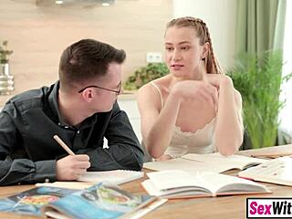 hey nerdy stepbro that naughty russian teen stepsis wants your monster cock now