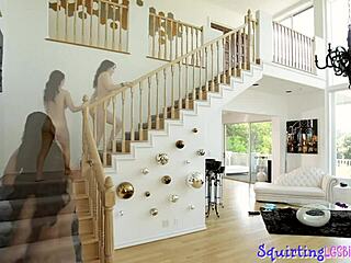 Does Strapon Fucking Make Sappho Squirt All Over Bed?