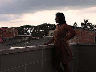 hey on this cold rainy day she craves my hot cock warmth inside her