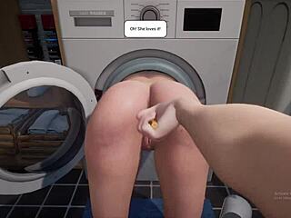 stepmom stuck in washing machine need your cock now?