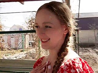 City guy beds big tit brunette ranch farmer hard