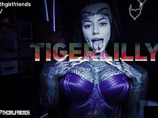 tiger lilly tattooed goth perfect for fucking 🔥🍆