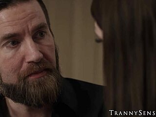 Long Haired Shemale Ava Holt Rimmed Then Plowed Anal Hard