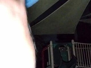 Skinny Fitness Roommate Works Out In Dorm