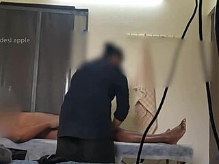 thailand spa lady finally strokes throbbing dick to explosion