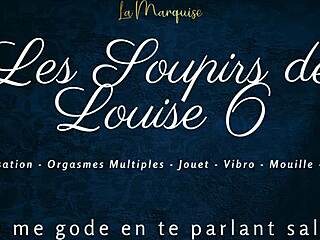 hear louise's intense moans in french solo orgasm ecstasy