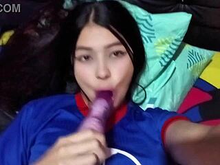 waiting for cuck to leave i gave babysitter my thick cock raw