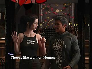 Brunette's Massive Ass Tempts In Erotic Game Leap