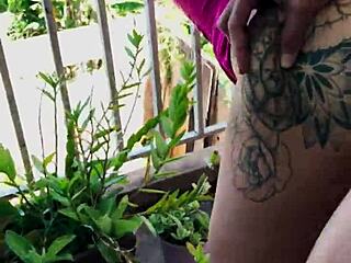 morena big ass flashes dress balcony fuck tease