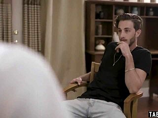 Filthy teen begs bisexual stepmom to share boyfriend's cock in threesome