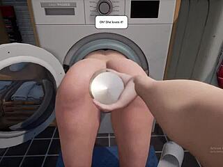 stepmom stuck in washing machine need your cock now?