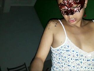 neighborhood wife begs lover cum inside her wet pussy then plays with load