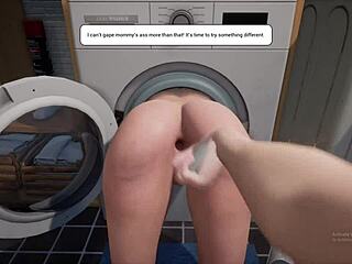 stepmom stuck in washing machine need your cock now?