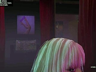 Blonde Lap Dance Strips Thong In Private Vanilla Unicorn