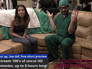 Doctor Aria Nicole and Doctor Tampa Try Latex Gloves Closeup Backstage