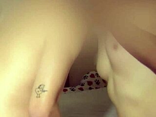 oiled skinny teen spreads for threesome double penetration