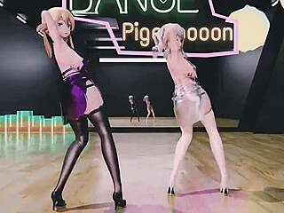 mmd kashima prinz eugen sexy ass chocolate cream