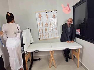 Blindfolded Bride Cuckold Wife Fucked Hard By Old Hospital Doc