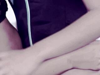 sultry brunette babe in heels fingers pussy dreaming of lesbian toy climax