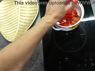 Hubby Films Doggystyle Kitchen Fuck In Pantyhose!