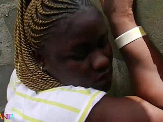 chubby ebony teen bent over black cock uncompleted building